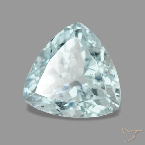 Acquamarina naturale blu da 1,15 ct, trillion, VS