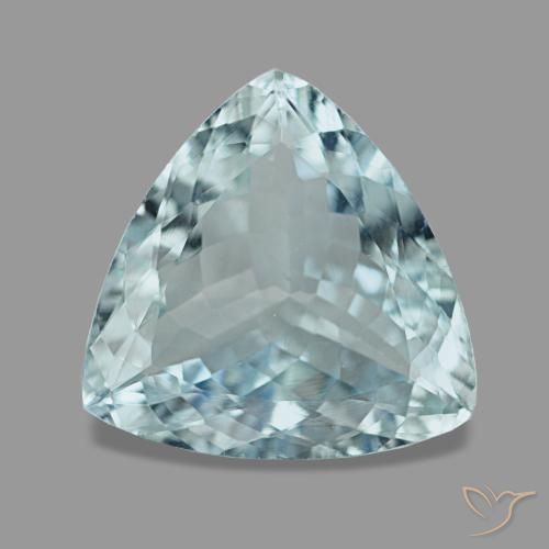 2.17ct blu acquamarina, trillion, VVS