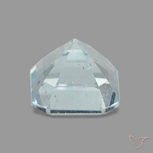 Acquamarina naturale blu da 1,06 ct, taglio smeraldo, VS