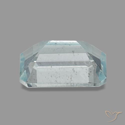 Acquamarina naturale blu da 1,45 ct, taglio smeraldo, VS