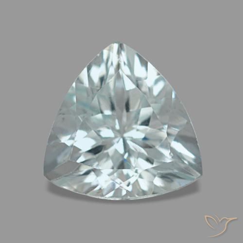 Acquamarina naturale blu da 1,56 ct, trillion, VS