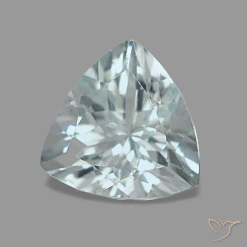 Acquamarina naturale blu da 1,56 ct, trillion, VS