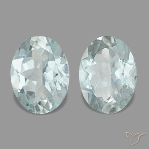 Acquamarina naturale blu da 2,00 ct, taglio ovale, VS