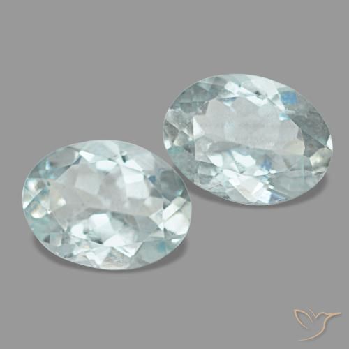 Acquamarina naturale blu da 2,00 ct, taglio ovale, VS