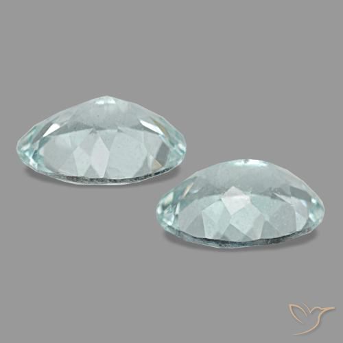 Acquamarina naturale blu da 2,00 ct, taglio ovale, VS