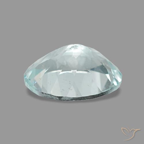 Acquamarina naturale blu da 1,05 ct, taglio ovale, VS