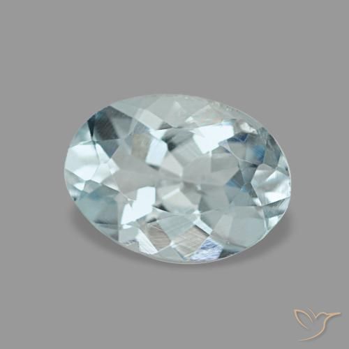Acquamarina naturale turchese da 0,65 ct, taglio ovale, VVS-VS