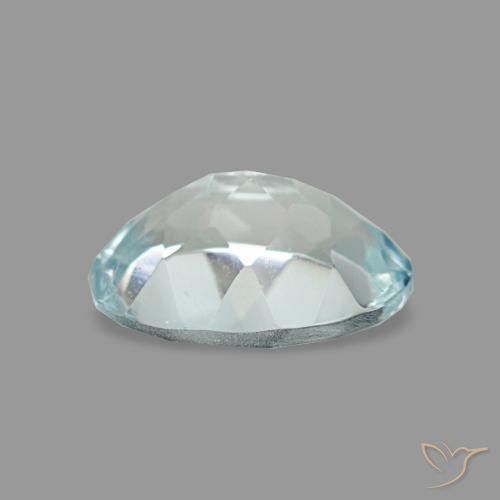 Acquamarina naturale blu da 0,61 ct, taglio ovale, VVS