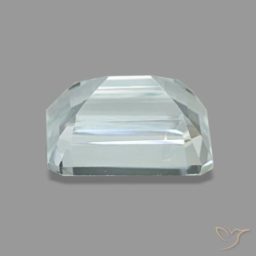 Acquamarina naturale blu da 1,67 ct, taglio smeraldo, VS