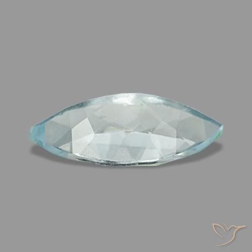 Acquamarina naturale blu da 0,92 ct, marchesa, VS