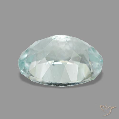 Acquamarina naturale blu da 1,78 ct, taglio ovale, VS