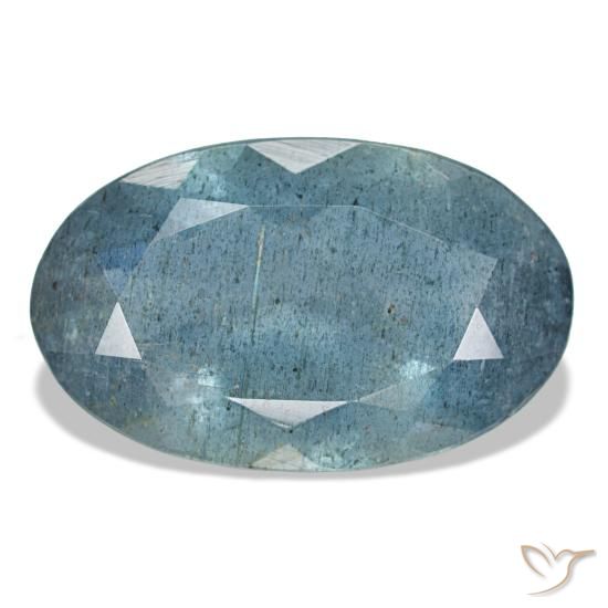 Acquamarina naturale blu da 5,60 ct, taglio ovale, VS-SI