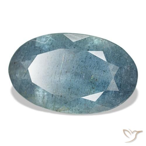 Acquamarina naturale blu da 5,60 ct, taglio ovale, VS-SI