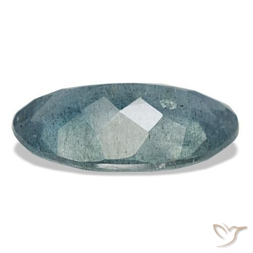 Acquamarina naturale blu da 5,60 ct, taglio ovale, VS-SI