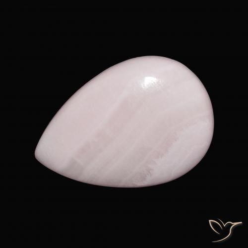13.26ct Naturale Rosa chiaro Aragonite, Forma a pera, Opaco