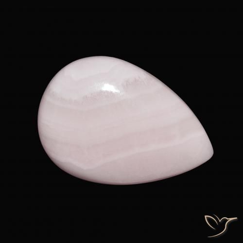 Aragonite Rosa chiaro naturale da 13.26 ct, Forma a pera, Opaco