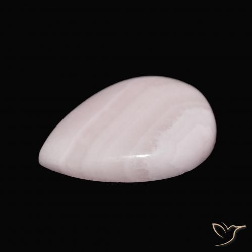 Aragonite Rosa chiaro naturale da 13.26 ct, Forma a pera, Opaco