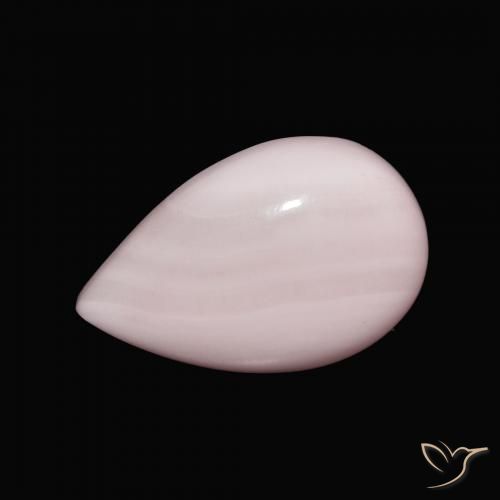 10.75ct Naturale Rosa rosa Aragonite, Forma a pera, Opaco