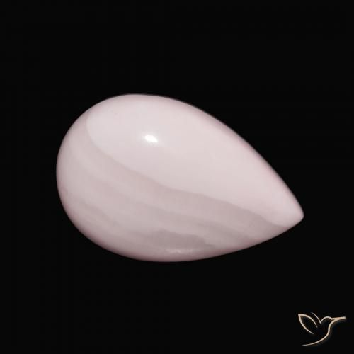 Aragonite Rosa rosa naturale da 10.75 ct, Forma a pera, Opaco