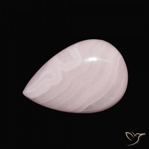 10.51ct Naturale Rosa rosa Aragonite, Forma a pera, Opaco