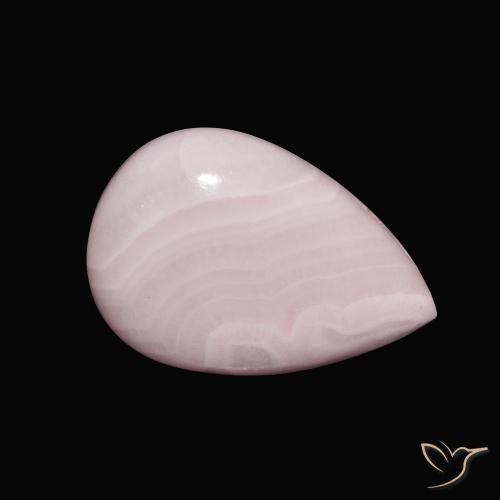 Aragonite Rosa rosa naturale da 10.51 ct, Forma a pera, Opaco