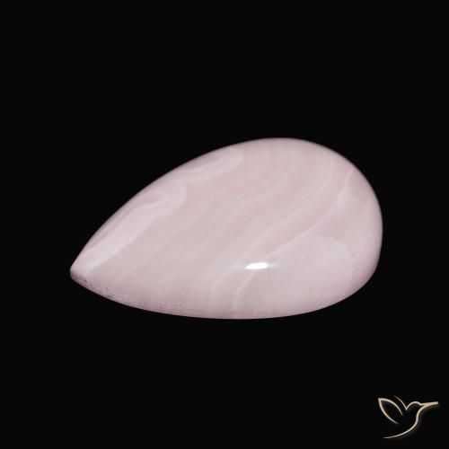 Aragonite Rosa rosa naturale da 10.51 ct, Forma a pera, Opaco