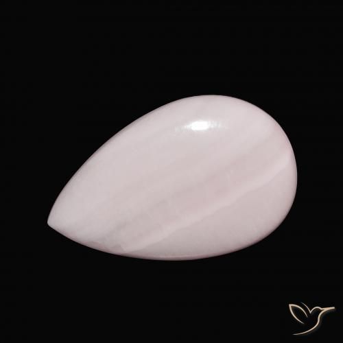 9.35ct Naturale Rosa chiaro Aragonite, Forma a pera, Opaco