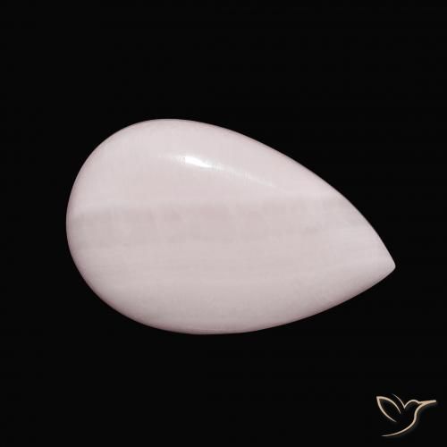 Aragonite Rosa chiaro naturale da 9.35 ct, Forma a pera, Opaco