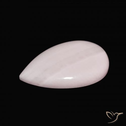 Aragonite Rosa chiaro naturale da 9.35 ct, Forma a pera, Opaco