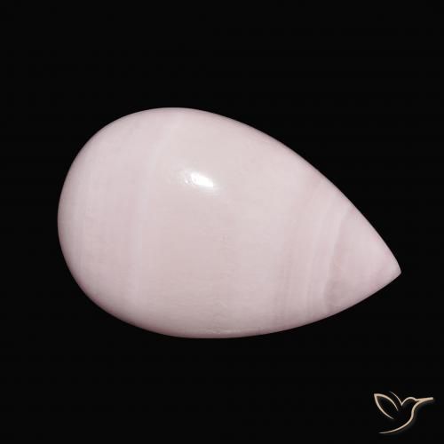 Aragonite Rosa rosa naturale da 13.50 ct, Forma a pera, Opaco
