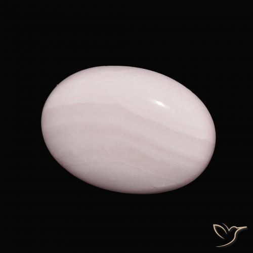 Aragonite Rosa chiaro naturale da 10.16 ct, Ovale, Opaco