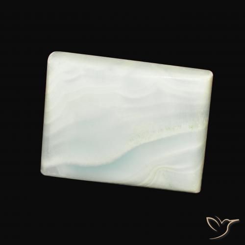 Aragonite Giallo Pallido Verde naturale da 34.88 ct, Taglio a baguette, Opaco