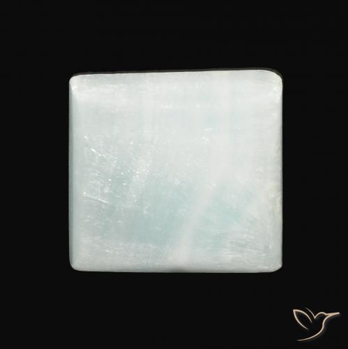 13.88ct Naturale Verde chiaro Aragonite, Quadrato, Opaco