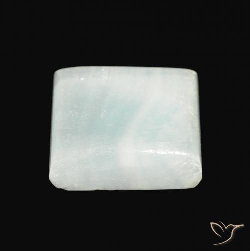 Aragonite Verde chiaro naturale da 13.88 ct, Quadrato, Opaco