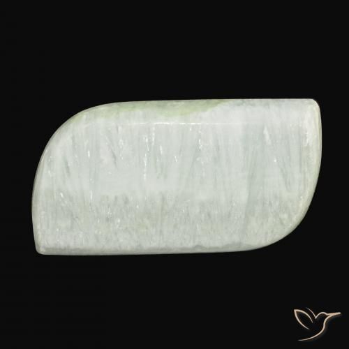 46.51ct Naturale Verde pallido Aragonite, Taglio a fantasia, Opaco