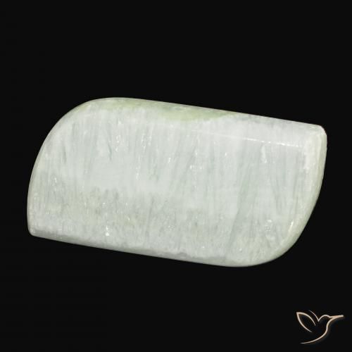 Aragonite Verde pallido naturale da 46.51 ct, Taglio a fantasia, Opaco