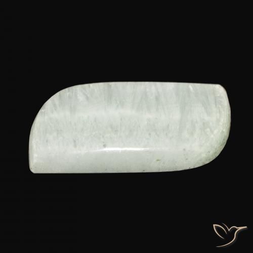 Aragonite Verde pallido naturale da 46.51 ct, Taglio a fantasia, Opaco