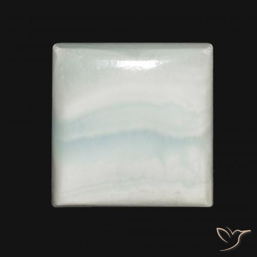 Aragonite Bianco grigio naturale da 21.62 ct, Quadrato, Opaco