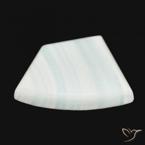 Aragonite Bianco verdognolo naturale da 34.21 ct, Taglio a fantasia, Opaco