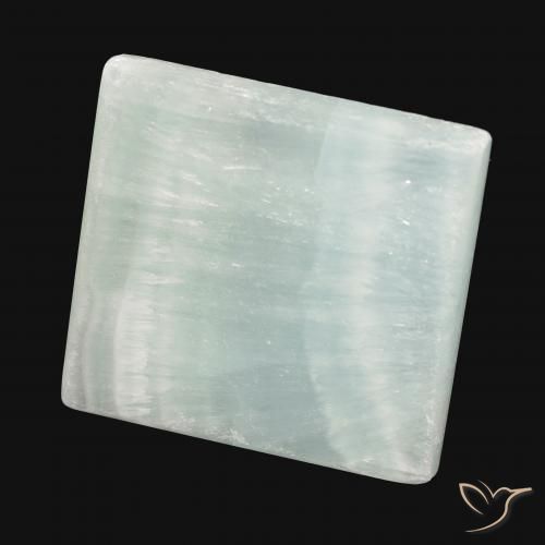 Aragonite Bianco verdognolo naturale da 33.26 ct, Quadrato, Opaco