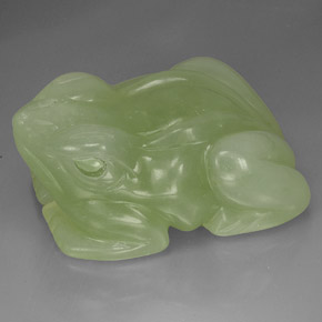 Avventurina naturale verde da 387,33 ct, trasparente, trasparente/traslucido