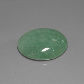 Avventurina Verde naturale da 23.52 ct, Taglio ovale, Opaco