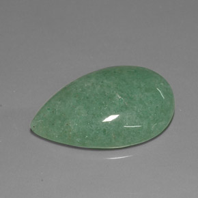 Avventurina Verde naturale da 23.68 ct, Forma a pera, Opaco