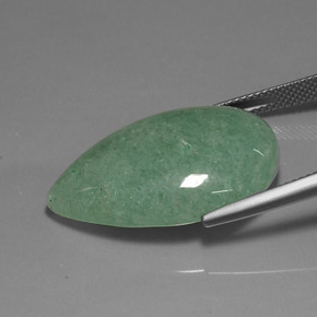 Avventurina Verde naturale da 23.68 ct, Forma a pera, Opaco