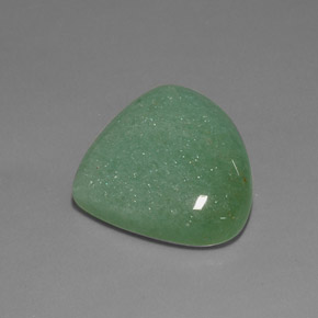 Avventurina naturale verde da 21,21 ct, taglio a pera, opaco