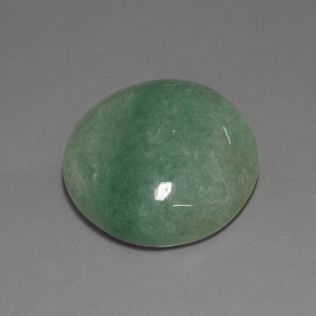Avventurina naturale verde da 33,76 ct, taglio ovale, opaco