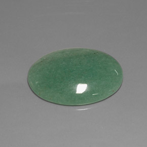 Avventurina Verde naturale da 18.73 ct, Taglio ovale, Opaco