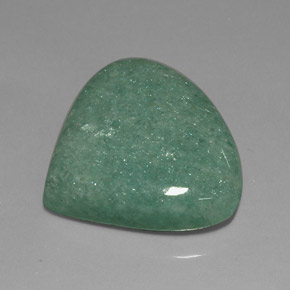 Avventurina naturale verde da 36,47 ct, taglio a pera, opaco