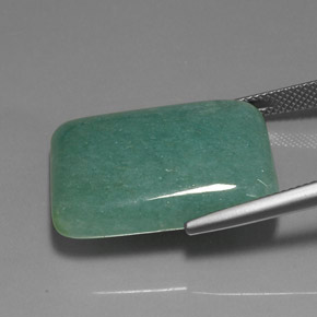 Avventurina Verde naturale da 30.87 ct, Taglio a baguette, Opaco