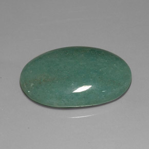 Avventurina naturale verde da 34,41 ct, taglio ovale, opaco